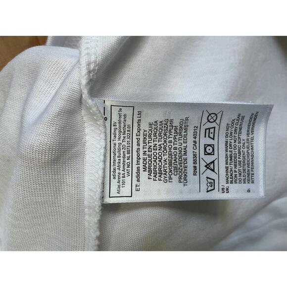 Adidas Men's White Sport Essentials Performance T-Shirt, Medium - Picture 7 of 7